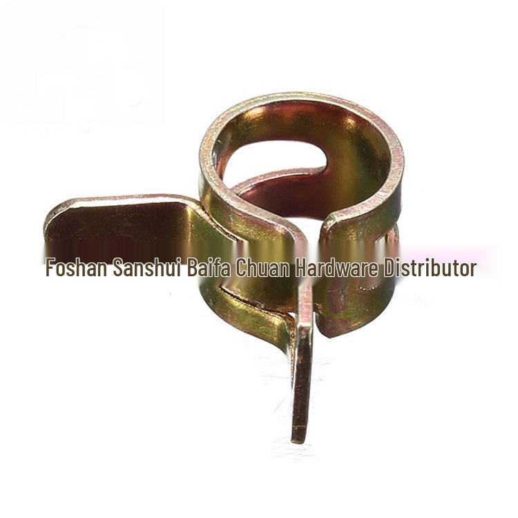 75-Piece Color-Plated Zinc M6-10 Spring Hose Clamp Set