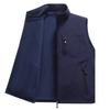 New Autumn and Winter Vest Men's Earthy Outdoor Leisure Middle-aged and Young People Plus Velvet Fishing Vest Vest Horse Clip Sports Jacket Men