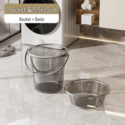 Clear Portable Plastic Water Bucket