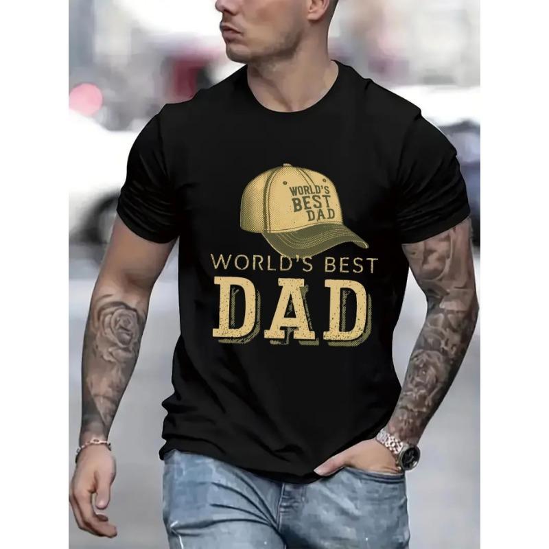 Men's T-shirt Comfortable Round Neck Casual Short Sleeve Soft Breathable Top