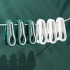 12pcs Plastic Non-marking Clip Windproof No Pressing Marks Fixed Clothes Drying Clip Multifunctional Underwear Clips Socks