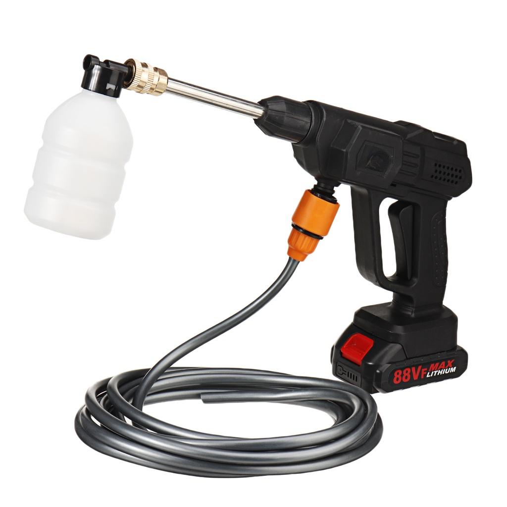 Portable High Pressure Car Wash Spray Guns Cordless Water Jet Gardening Washing Machine 88VF