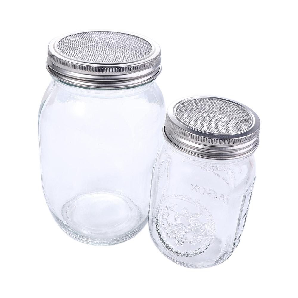 Fresh Organic with Stand Wide Mouth Germination Cover Sprouter Mason Jars Sprouting Jar Kit