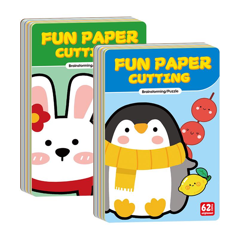 Montessori Paper Cutting Fun Toy for Early Education, Ages 2-6