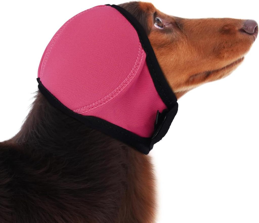 Anti Anxiety Dog Ear Muffs Hood Cover Noise Cancelling for Pets Prevent Head Shake During Grooming Force Dry Bath Trauma Care