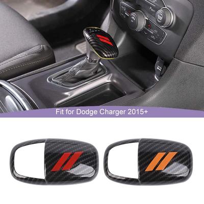 Versnellingspookpaneel Cover Voor Dodge Charger Versnellingspook Beschermende Sticker Voor Dodge Challenger 2015-heden Voor Durango 2018-heden ABS Koolstofvezel Accessoires