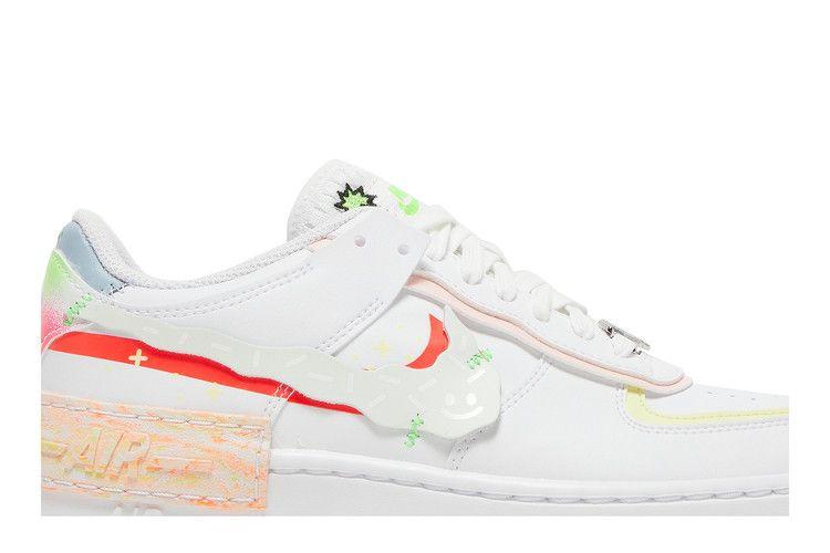 Women's Sneakers Nike Air Force 1 Low Shadow White Pink Orange (Women's) White/Pink/Orange-Green