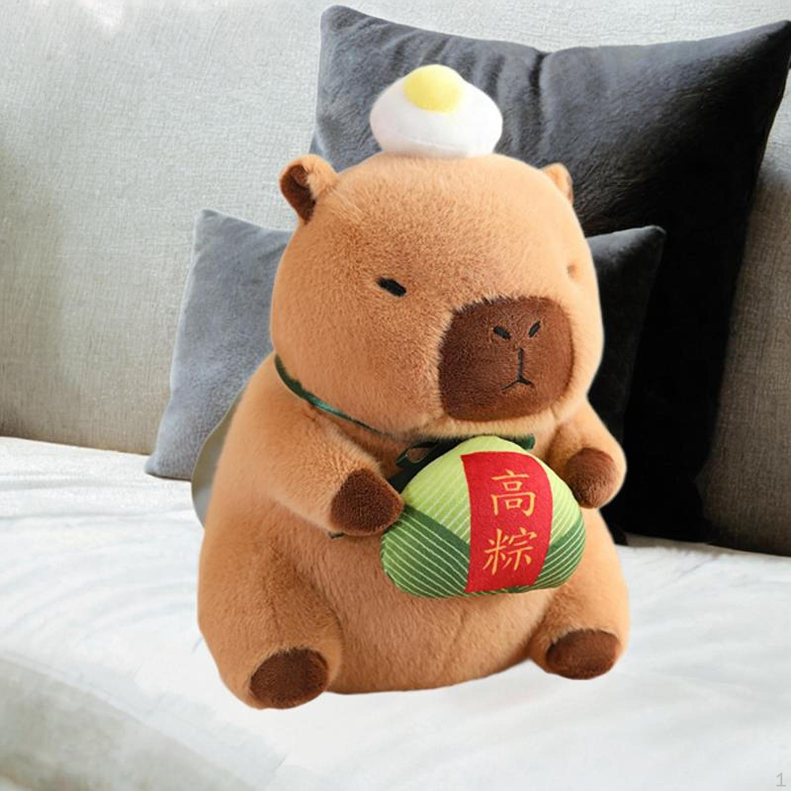 

Capybara Plush Toy Doll Pillow Comfortable Ornament Stuffed Aniamls for Zongzi 30cm