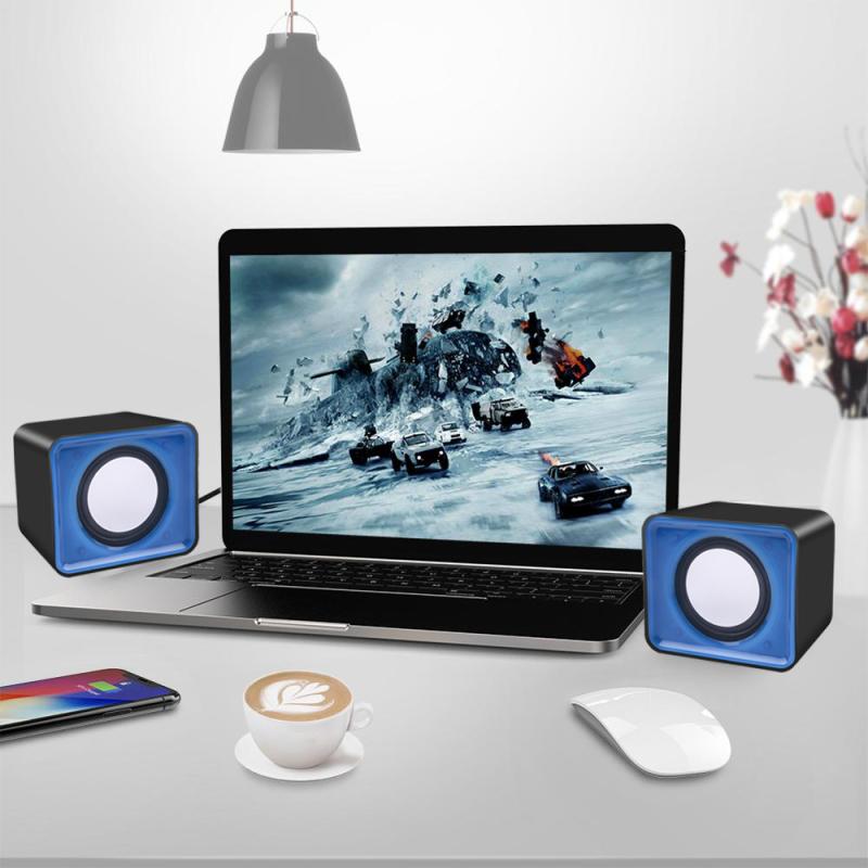 USB Musiklautsprecher Mini Musik Stereo Lautsprecher für Multimedia Desktop Computer Notebook