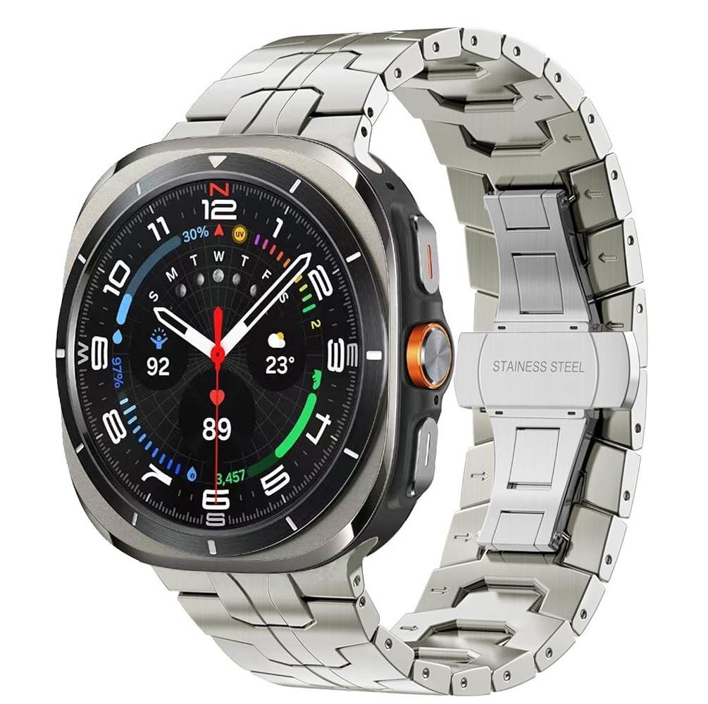 Metal Stainless Steel Strap for Samsung Galaxy Watch Ultra 47mm Butterfly Buckle Bracelet for Galaxy Watch Ultra 2025 47mm Strap