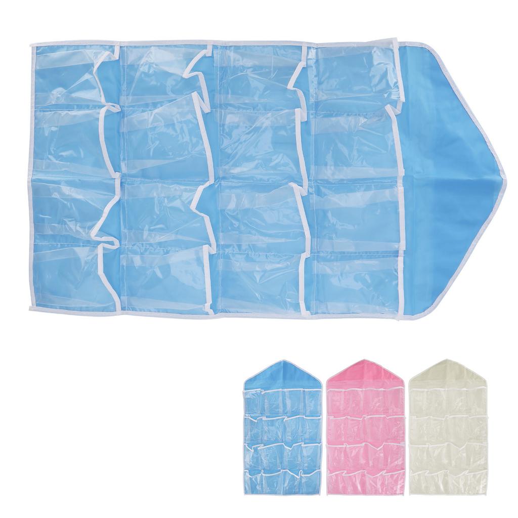 Door Storage Bag Save Space Underwear Hanging Organizer Good Load Bearing Transparent for Living Room for Kitchen for Bedroom