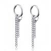 Long Hanging Crosses Leaves Pendants Hoops Woman Earrings Man Vintage Stainless Steel Hip Hop Ear Piercing Jewelry Accessories