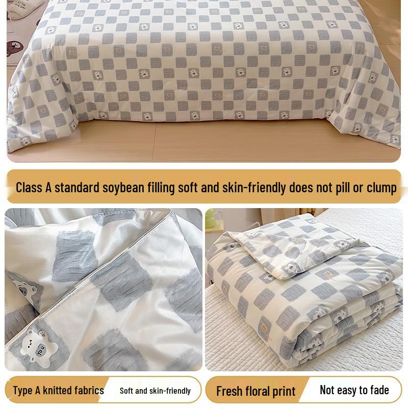 Leichte Baumwoll-Kinderbettdecke - Maschinenwaschbare Sommerdecke