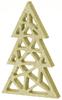 Wooden Glitter Decoration Gold Christmas Tree 30cm