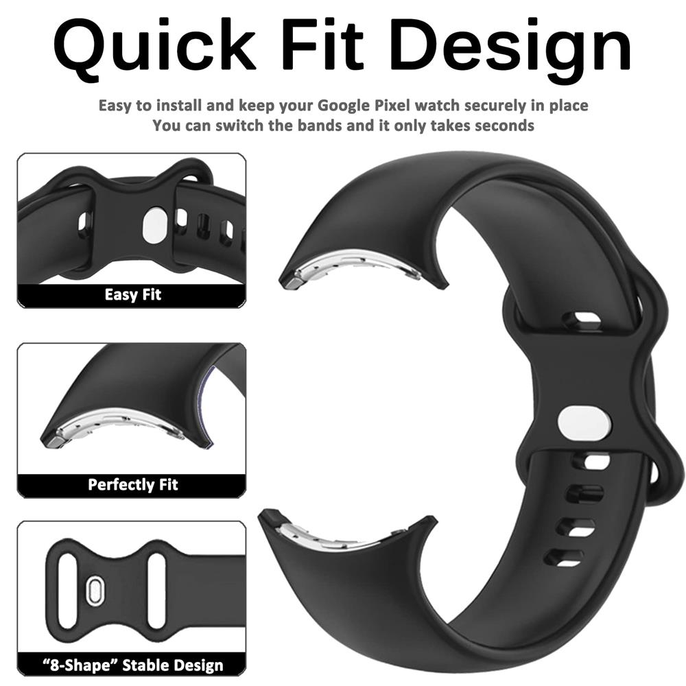 No Gap Silicone Strap For Google Pixel Watch 2 Sport Smartwatch Bracelet Correa Accessories Belt for Pixel Watch Active Band