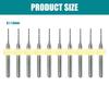 10Pieces PCB Spirals Grooves Drill Bits for Engraving and Precise Circuit Board Work Soft Materials Drilling Accessories