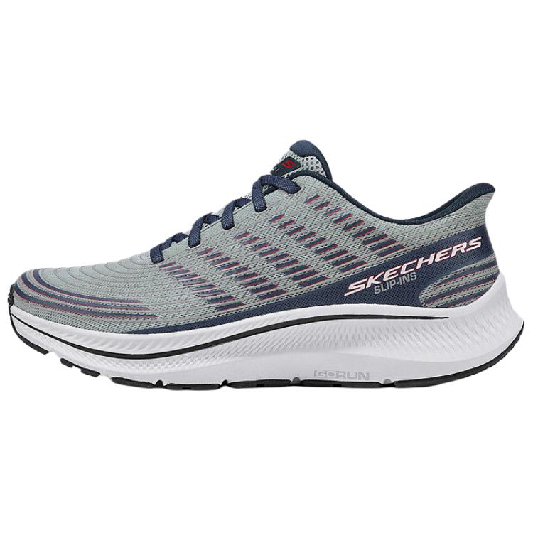 Skechers Go Run Consistent 2.0 Comfortable Durable Warm Low Top Running Shoes Men sneaker Gray Blue 220886-GYNV 39.5