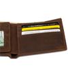 Hot Selling Men's Genuine Leather Wallet with Top Layer Cowhide and Crazy Horse Leather Wallet