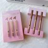 Matte Lip Liner Pencil Lipstick Set Pillow Talk 3-Piece Kit Long-Lasting Waterproof Smudge-Proof Lip Makeup Tools