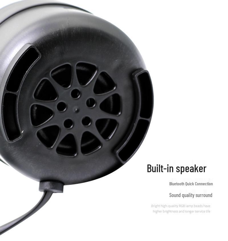 Bluetooth Music Stand with USB 5V: Seven-Color Rotating Sound-Controlled Magic Ball Stage Light