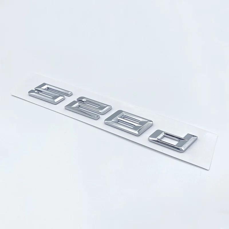 3D New Font Numbers Letters for BMW 5Series E39 E60 E61 F10 F1 520d 523d 525d 530d 535d 540d ABS Emblem G30 Car Trunk Sticker