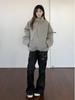 Unisex Winter-Autumn Stand Collar Puffer Jacket with Double Zipper and Trendy Design