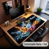 Music Guitar Theme Custom Mouse Pad Personalized With Name Text Customized Desk Mat For Office Home Decor