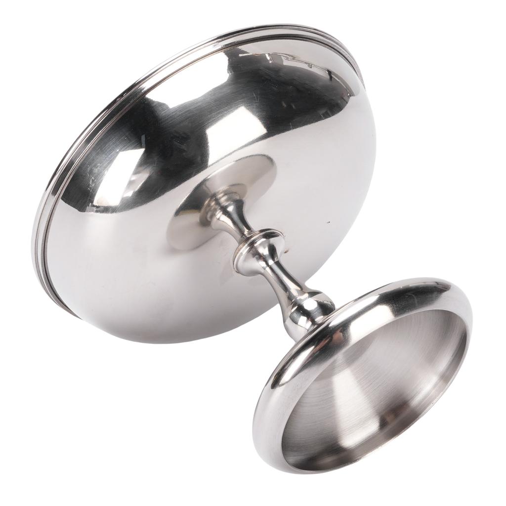 Ice Cream Cup Stainless Steel Serving Dessert Bowl Round Footed Snack Candy Cup for Salad Fruit