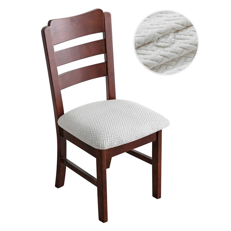 Real Waterproof Chair Cover Stretch Dining Room Seat Covers Chair Cheap Washable Jacquard Chair Covers For Home Hotel Kitchen