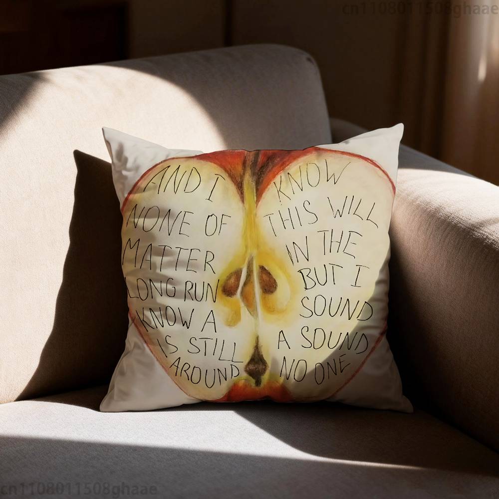 Fiona Apple Pillow Case Antidustmite Pillowcase Invisible Zipper Silky Short Plush Sofa Cushion Cover