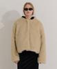 Camino Oversized Fur Jacket Beige