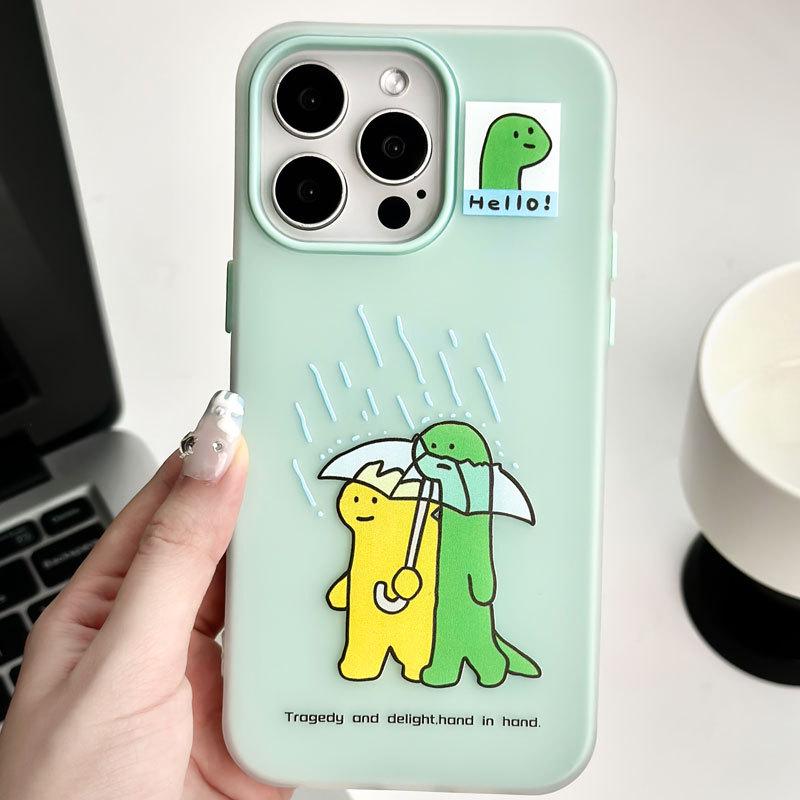 Zhitai Jelly Kreslený Kryt pro iPhone 11/12/14/15/16 Pro/Pro Max - Ochranný Kryt