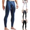 Menns ensfargede kuler Separate termiske bukser Stretch Slim Pouch Leggings