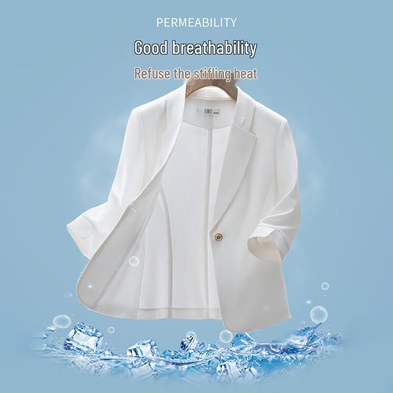 Women's Summer Thin Linen Blend Short Blazer