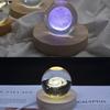 Resin Art Display Round Wood Colorful LED Light Wooden Night Lamp Base Stand for DIY Epoxy Resin Mold Display Base Home Decor