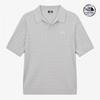 Men S Cable Short Sleeve Polo Sweater Silver Gray nt7aS00a
