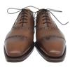 Excellent SHETLANDFOX Leather Shoes Brown Leather Mens 6.5 15KVS 3049SF Used