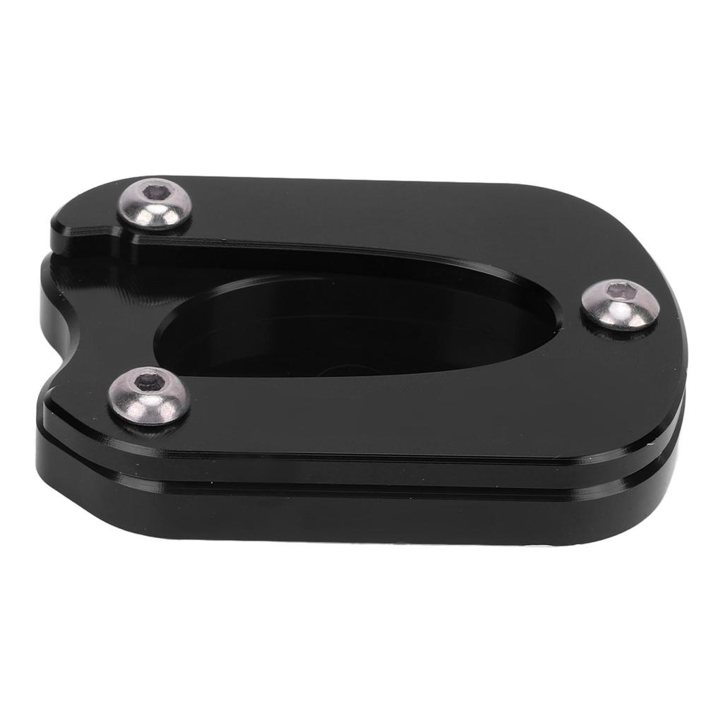 Motorcycle Kickstand Pad Aluminium Alloy Sidestand Foot Rest Replacement for Enfield Meteor 350 2021‑2023 Black