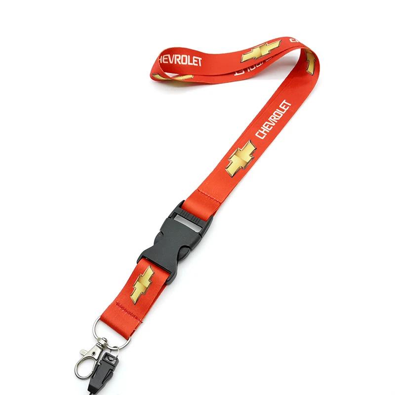 Porte-clés de voiture Porte-badges Lanière Porte-carte d'identité Support de cou pour Chevrolet Aveo Matiz Cruze Malibu Orlando Spark Sail S10
