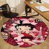 Sexy Doll Pattern Round Rug, Indoor/Outdoor Mat, for Picnic, Gameroom, Bedroom, Office, Living Room, Home Decor Carpet, Birthday Gift