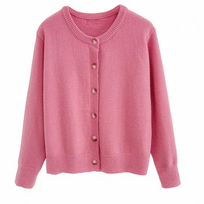 Orange Knitted Cardigan for Women In Autumn and Winter Inner Bottoming Shirt New Loose Soft Glutinous Lazy Style Sweater Jacket