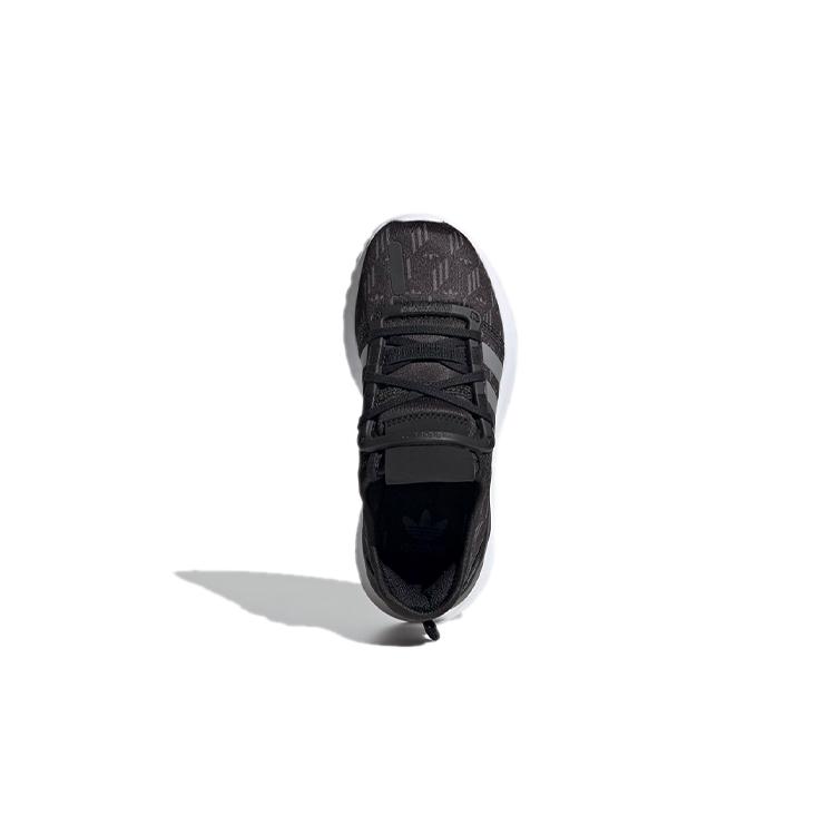 adidas Originals U PATH Run Fabric Low Top Sports Casual Shoes Black White Children Aged 3 7 Years Old FV1824