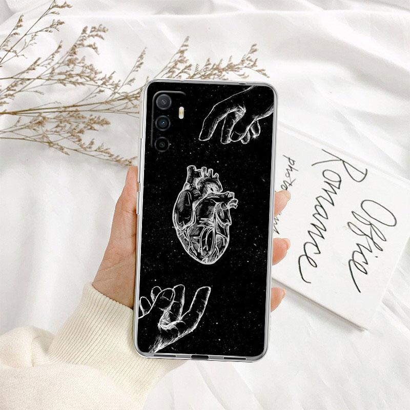 Calm Heart Art Transparent Phone Case for Motorola Moto G40 G04 G05 One Ace Action  Fusion + Plus Hyper Macro Vision Zoom