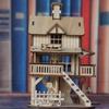 3D wooden puzzle toys suitable for adults, tree house assembly models, wooden wooden house manual DIY assembly building block