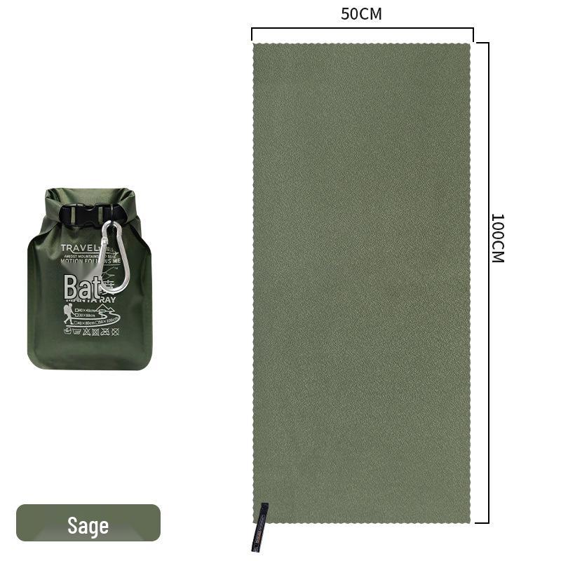 Tragbares Schnelltrocknendes Mikrofaserhandtuch und Wasserdichte Tasche für Outdoor-Sport, Reisen und Geschäftsreisen