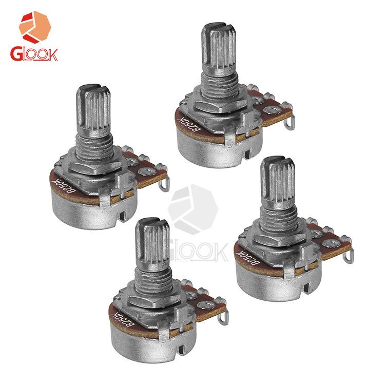 Electric Guitar/Bass Potentiometer Volume & Tone Knob, 10K-500K Tuning Switch