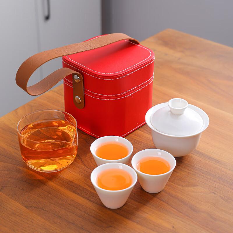 Changbaosen Portable Ceramic Travel Tea Set