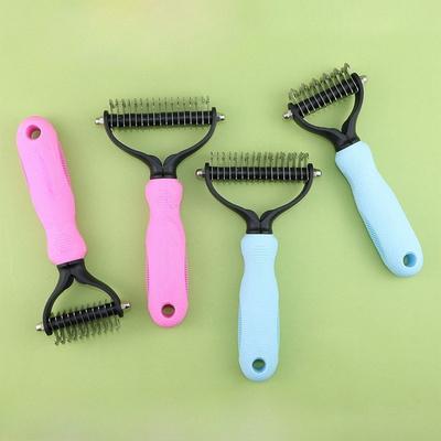 Pet Knot Comb, Pet Comb Two-in-one, De-floating Hair Removal, Pet Special Y-shaped Grooming Comb
