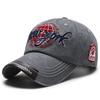 Embroidered Baseball Cap Soft Washed Dad Hat Letter Print Embroidery Washed Vintage Duckbill Cap Vintage Latest York