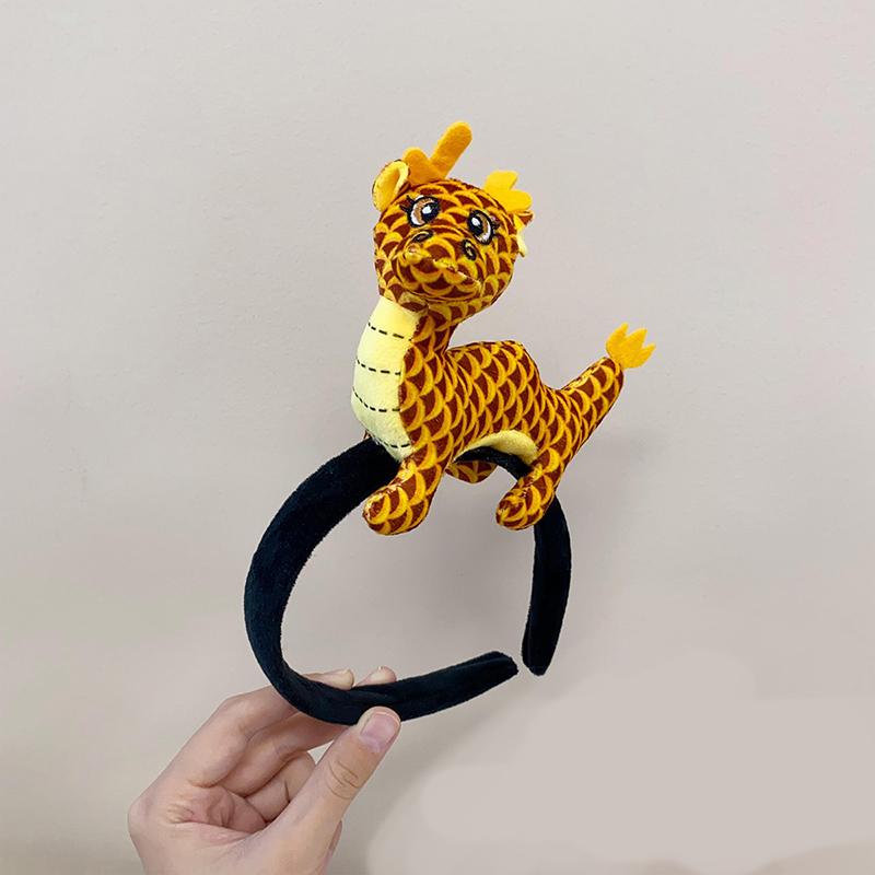 Style Headbands Cute Soft Filling Mascot The Year Of The Loong Accessories Hair